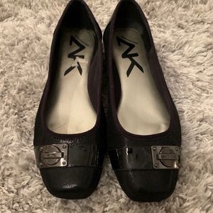 Anne Klein black flats